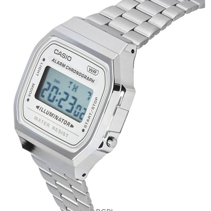 Casio Vintage Digital Stainless Steel Bracelet Quartz A168WA-8 Unisex Watch