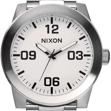 Nixon Corporal SS Quartz White Dial A346-100-00 Men's Watch