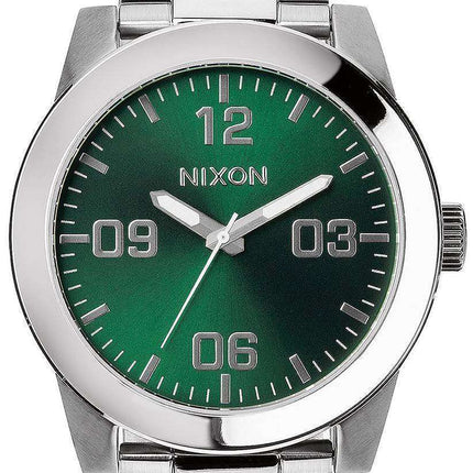 Nixon Corporal SS Green Sunray Dial A346-1696-00 Men's Watch