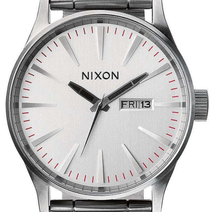 Nixon Sentry SS Silver Dial A356-130-00 Men's Watch