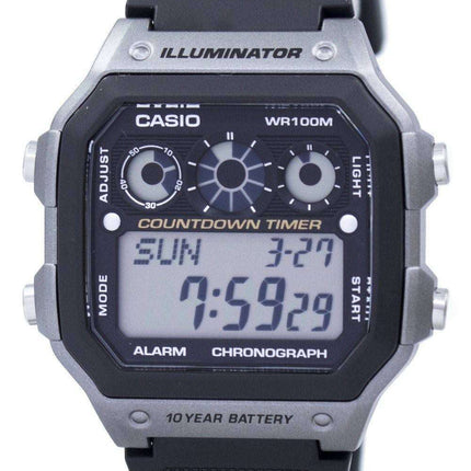Casio Youth Series Illuminator Chronograph Alarm Digital AE-1300WH-8AV Men's Watch