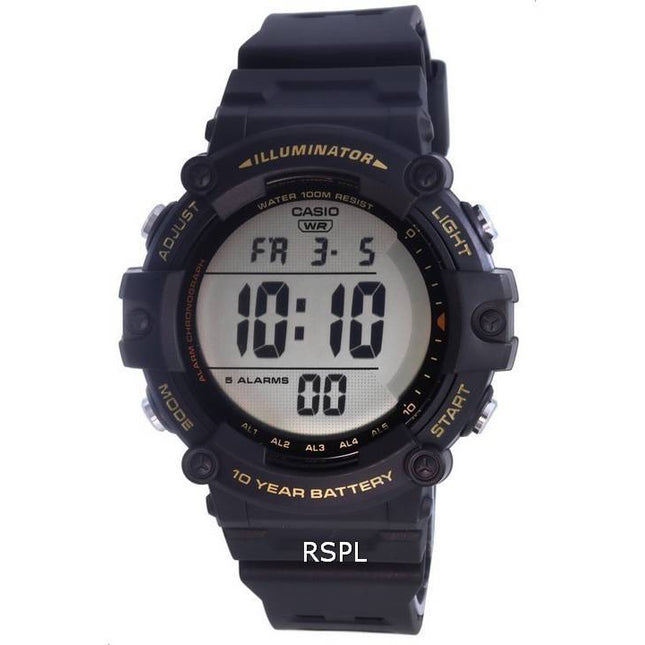 Casio Digital Resin Quartz AE-1500WHX-1A AE1500WHX-1 100M Mens Watch