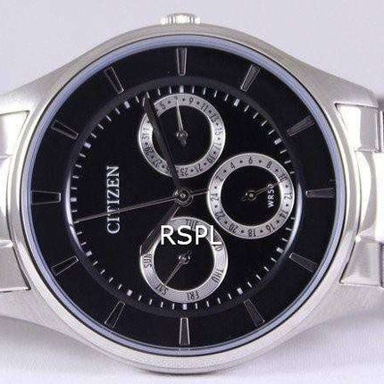 Citizen Multifunction Quartz Black Dial AG8351-51E Men's Watch