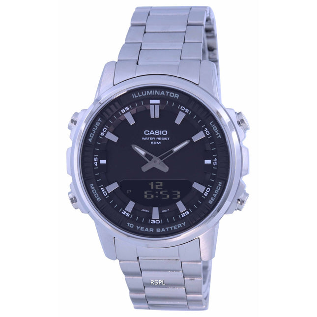 Casio Enticer World Time Telememo Analog Digital AMW-880D-1A AMW880D-1 Mens Watch