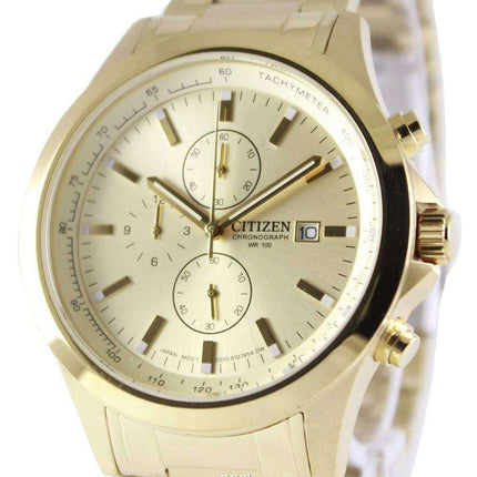 Citizen Chronograph Gold Dial Quartz AN3512-54P Men's Watch
