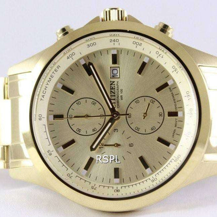 Citizen Chronograph Gold Dial Quartz AN3512-54P Men's Watch