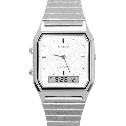 Casio Vintage Liberty Analog Digital Silver Dial Quartz AQ-230ELT-7A Unisex Watch