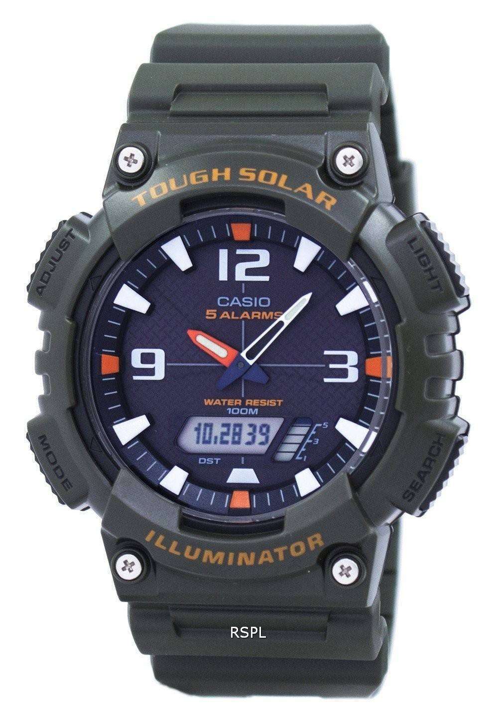 Casio Solor Casio Illuminator Tough Solar Alarm Analog Digital AQ-S810W-3AV Men's