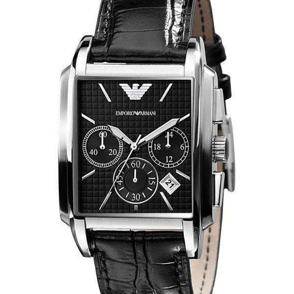 Emporio Armani Classic Chronograph Black Dial AR0478 Men's Watch