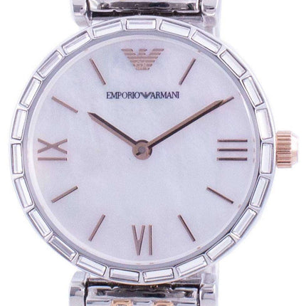 Emporio Armani Gianni T-Bar Mother Of Pearl Dial Quartz AR11290 Women's Watch