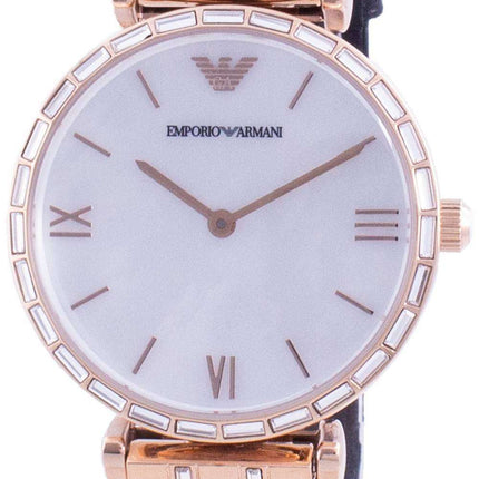 Emporio Armani Gianni T-Bar Mother Of Pearl Dial Quartz AR11295 Women's Watch