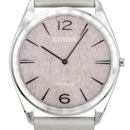 Citizen Eco-Drive Ultra-Slim Analog Leather Strap Pink Dial AR3120-41X Unisex Watch