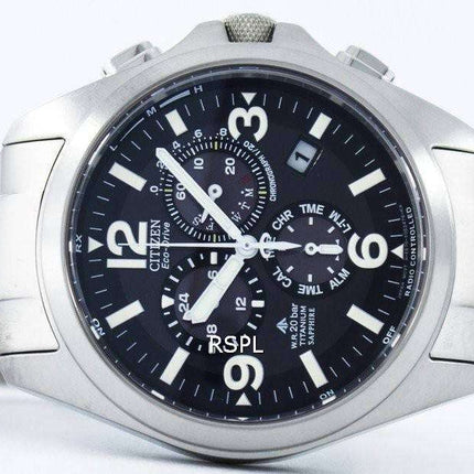 Citizen Promaster Land Titanium Eco-Drive Radio Controlled Chronograph AS4030-59E Men's Watch