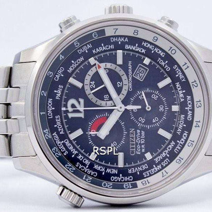 Citizen Eco Drive Chronograph World Time AT0360-50L AT0360 Men's Watch