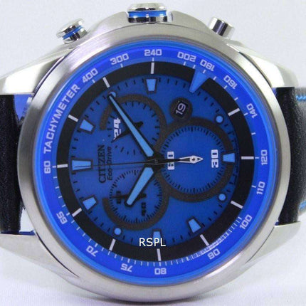 Citizen WDR Eco-Drive Chronograph Tachymeter AT2180-00L Men's Watch