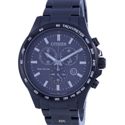 Citizen Gray Dial Chronograph Eco-Drive AT2425-80H Mens Watch