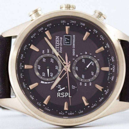 Citizen Eco-Drive Radio Controlled Chronograph World Time AT8019-02W Men's Watch