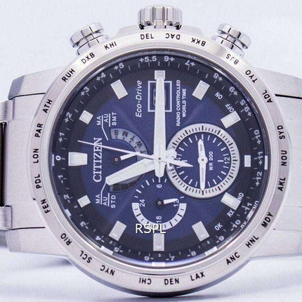 Citizen Eco-Drive Atomic Radio Controlled World Time AT9070-51L Men's Watch