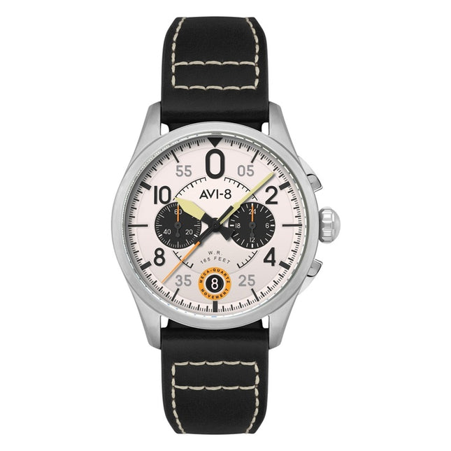 AVI-8 Spitfire Lock Chronograph Imperial War Museums Edition Bethlem White Dial Quartz AV-4089-0B Men's Watch