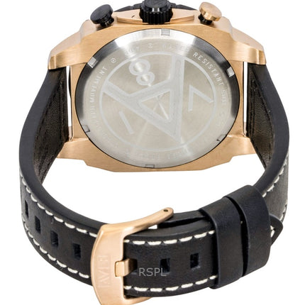 AVI-8 Hawker Hunter Atlas Dual Time Chronograph Jet Black Dial Quartz AV-4100-06 Men's Watch