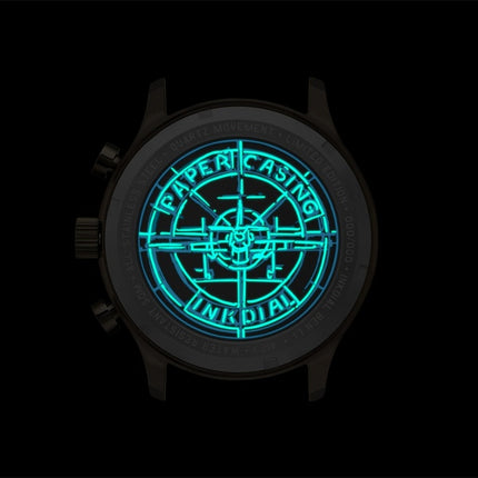 AVI-8 Hawker Hurricane Inkdial Chronograph Limited Edition Grey Dial Quartz AV-4123-01 Men's Watch With Extra Strap