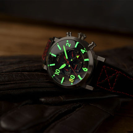 AVI-8 Dambuster Operation Catechism 80th Dual Time Chronograph Limited Edition Quartz AV-4124-01 Men's Watch