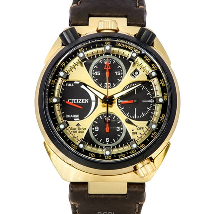 Citizen Promaster Tsuno Chronograph Limited Edition Gold And Black Dial Eco-Drive Diver's AV0072-01X 200M Men's Watch