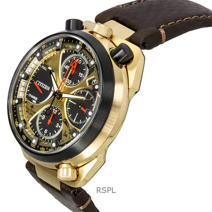 Citizen Promaster Tsuno Chronograph Limited Edition Gold And Black Dial Eco-Drive Diver's AV0072-01X 200M Men's Watch