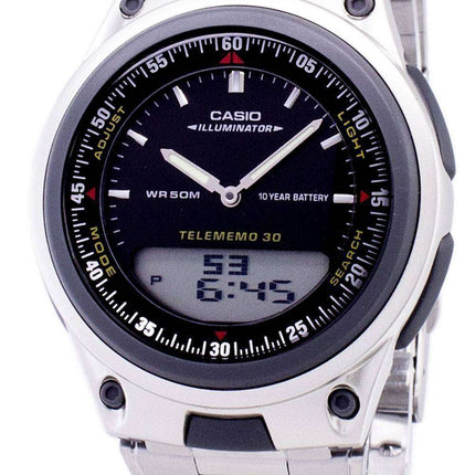 Casio Analog Digital Telememo Illuminator AW-80D-1AVDF AW80D-1AVDF Men's Watch