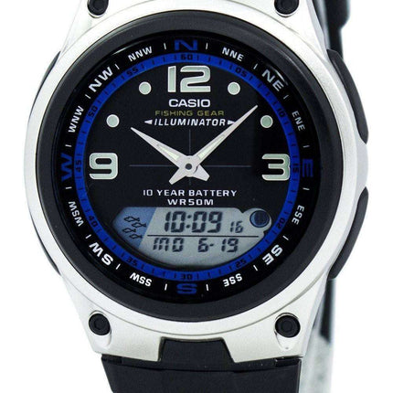 Casio Analog Digital Out Gear Fishing Illuminator AW-82-1AVDF AW-82-1AV Men's Watch
