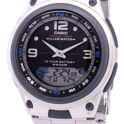 Casio Analog Digital Out Gear Fishing Illuminator AW-82D-1AVDF AW82D-1AVDF Men's Watch