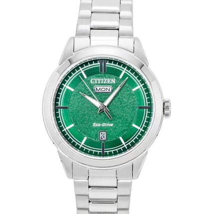 Citizen Eco-Drive Stainless Steel Green Dial AW0151-85X 100M Men's Watch