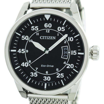 Citizen Aviator Eco-Drive Mesh Band AW1360-55E Men's Watch