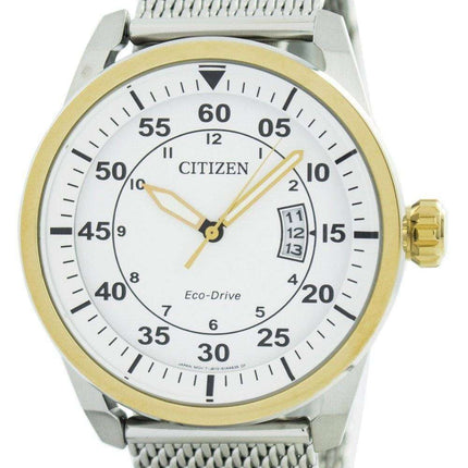 Citizen Aviator Eco-Drive Mesh Band AW1364-54A Men's Watch