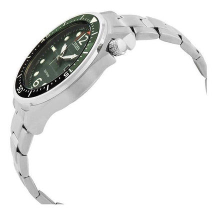 Citizen Eco-Drive Stainless Steel Green Dial AW1715-86X 100M Men's Watch