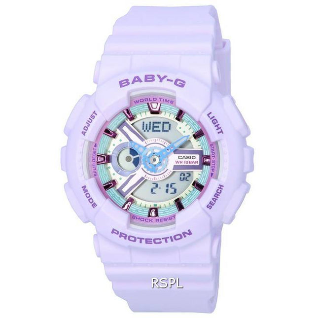 Casio Baby-G Analog Digital Pastel Meets Metallic Quartz BA-110XPM-6A BA110XPM-6 100M Womens Watch