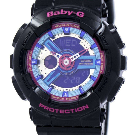 Casio Baby-G World Time Analog Digital Multicolor Dial BA-112-1A BA112-1A Women's Watch