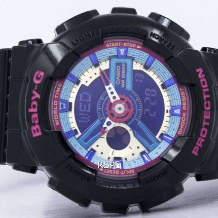 Casio Baby-G World Time Analog Digital Multicolor Dial BA-112-1A BA112-1A Women's Watch