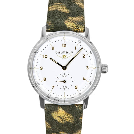 Bauhaus Classic Leather Strap White Dial Quartz 20371 Women's Watch