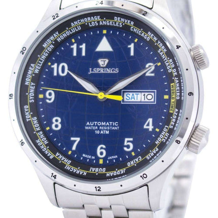 J.Springs by Seiko Sports Automatic World Time Japan Made BEB100 Men's Watch