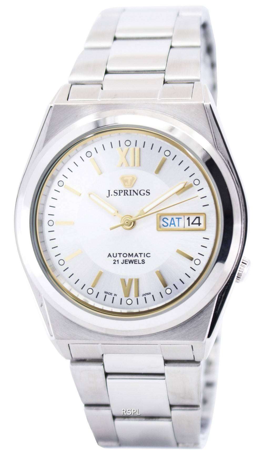 Automatic Watch Brake Spring J.Springs by Seiko Automatic 21 Jewels Japan Made BEB508 Men's Watch