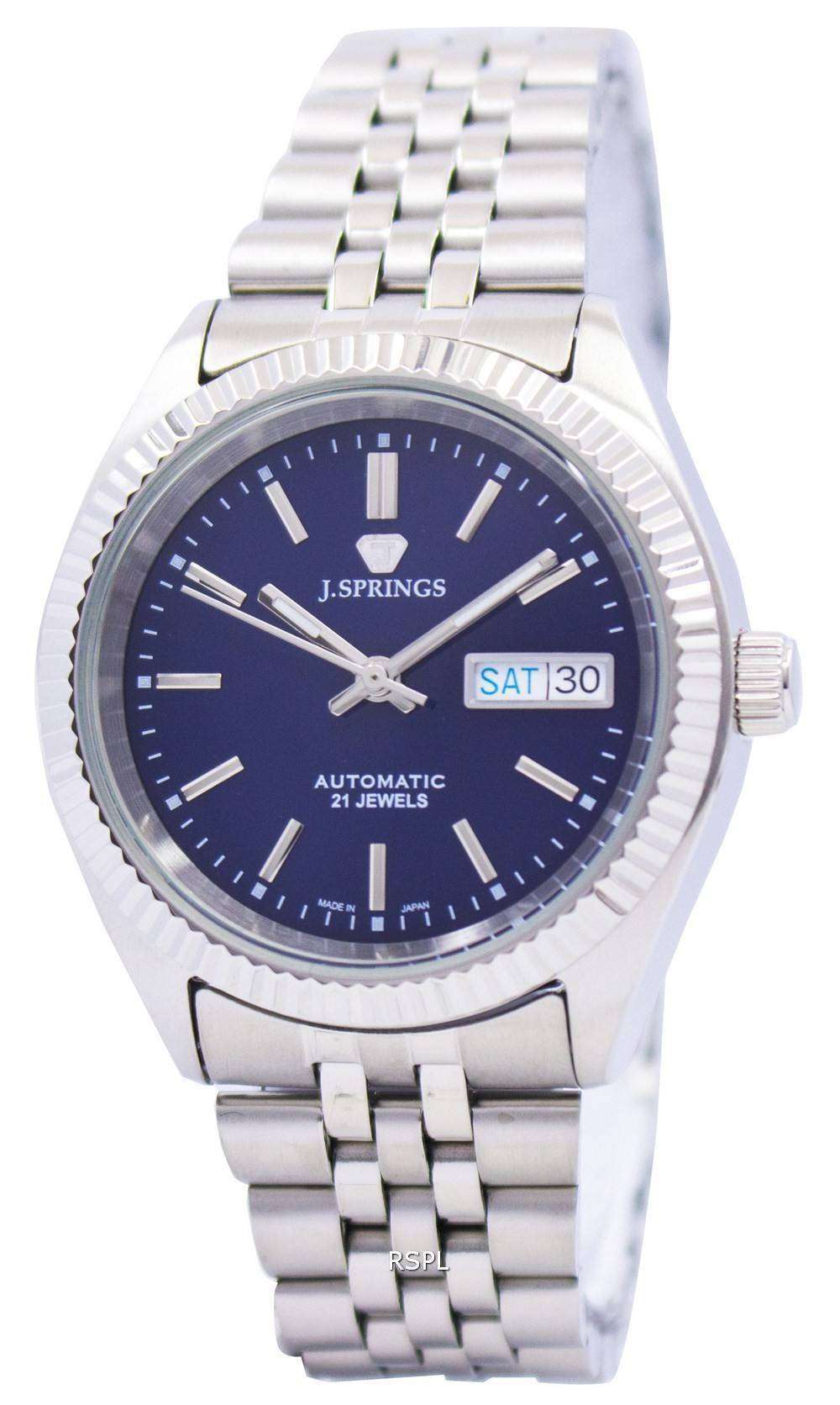Automatic Watch Brake Spring J.Springs by Seiko Automatic 21 Jewels Japan Made BEB564 Men's Watch