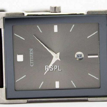 Citizen Quartz Slim Black Leather BG5080-05H Women's Watch