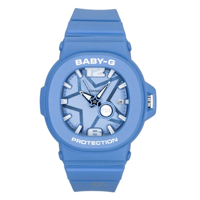 Casio Baby-G Analog Resin Blue Dial Quartz BGA-10D-2A2 100M Women's Watch