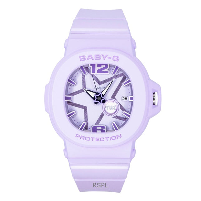 Casio Baby-G Analog Resin Strap Purple Dial Quartz BGA-10D-6A 100M Women's Watch