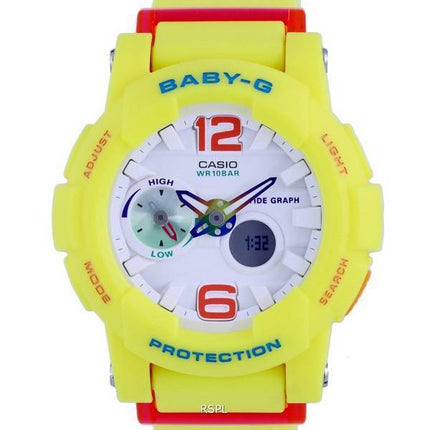 Casio Baby-G Thermometer Analog Digital Quartz BGA-180-9B.G BGA180-9 100M Womens Watch