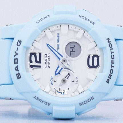 Casio Baby-G Shock Resistant Tide Graph Analog Digital BGA-180BE-2B Women's Watch