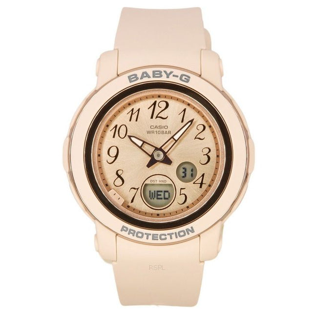 Casio Baby-G Analog Digital Resin Strap Rose Gold Dial Quartz BGA-290SA-4A 100M Womens Watch