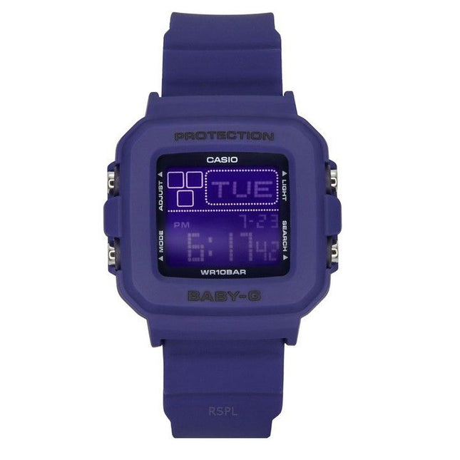 Casio Baby-G Plus Digital 30th Anniversary Blue Resin Strap Quartz BGD-10K-2 100M Women's Watch With Special Holder