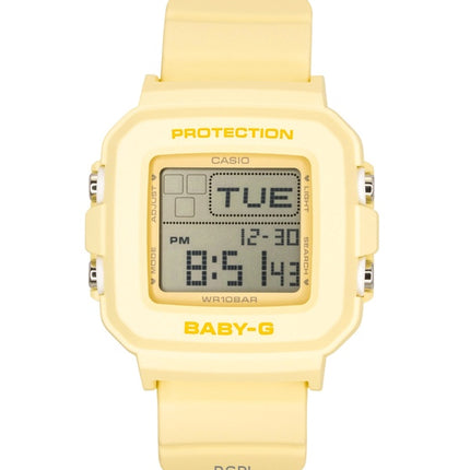 Casio Baby-G Digital Yellow Resin Strap Quartz BGD-10KH-9 100M Women's Watch